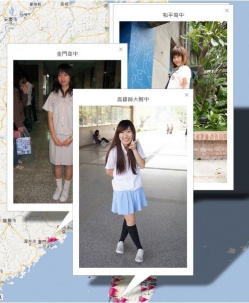 uniform map制服地图收录全台女生制服照